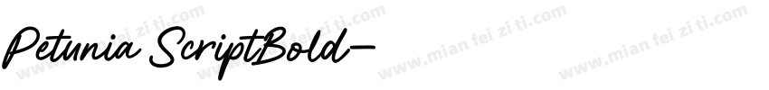 Petunia ScriptBold字体转换